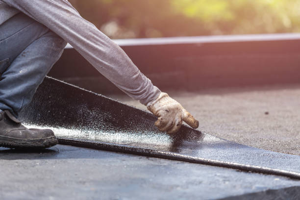 Professional Exterior Waterproofing technician working in Burtonsville, MD